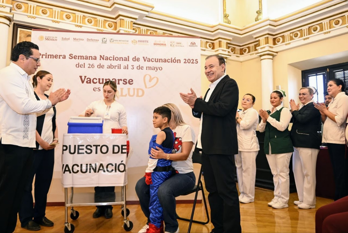 Contra 14 enfermedades y en toda Sonora: comienza la Semana de Vacunación 2025