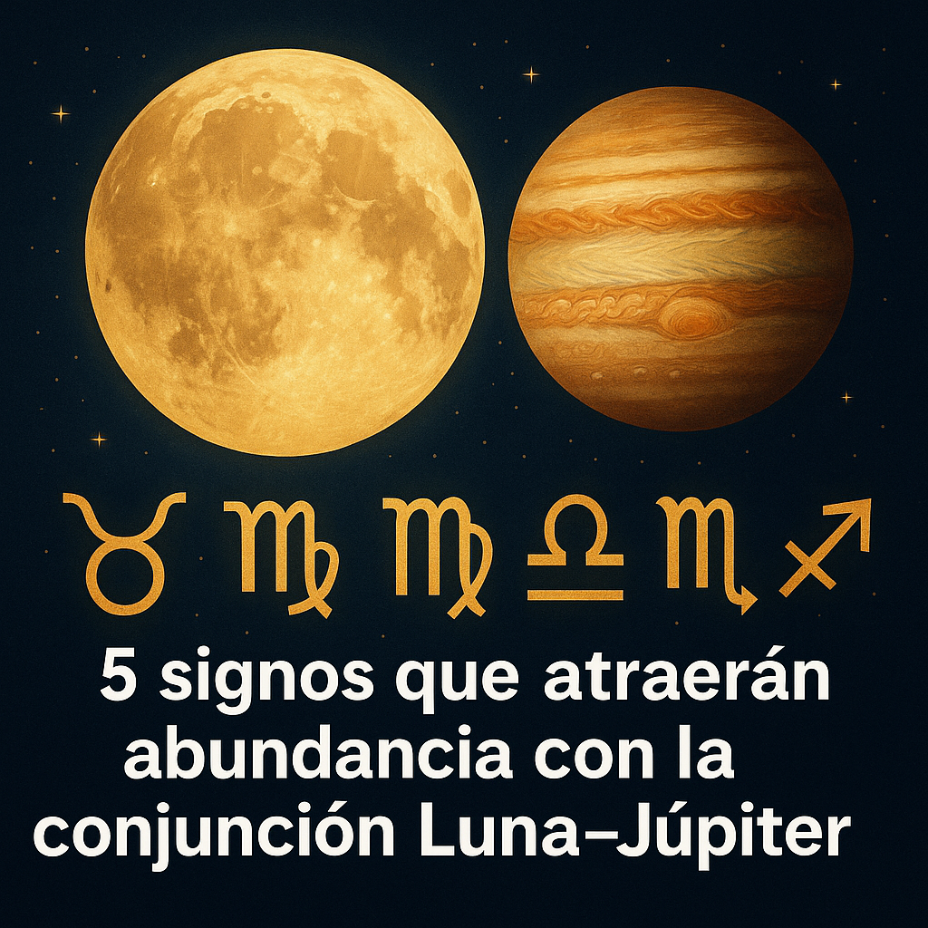 5 signos que atraerán abundancia con la conjunción Luna-Júpiter